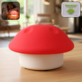 Mushroom shaped LED night light in mixed colors providing soft glow light