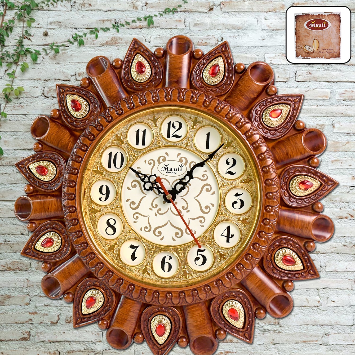 Elegant analog wall clock with modern design for stylish home decor