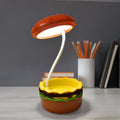 Compact burger LED night lamp in its folded position.
