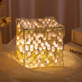 Tulip LED Night Lamp showcasing vibrant illuminated tulip flowers.