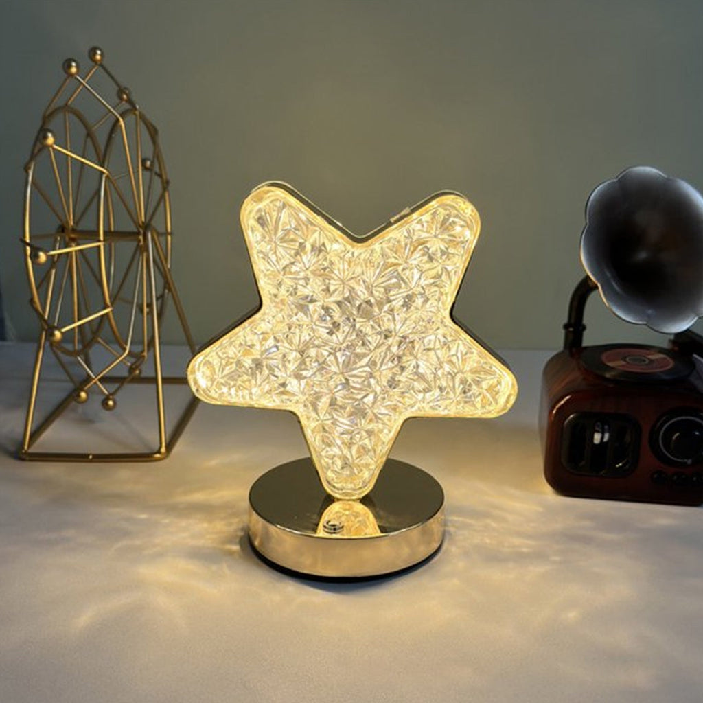 Retail packaging box for the USB rechargeable Crystal Diamond Lamp.