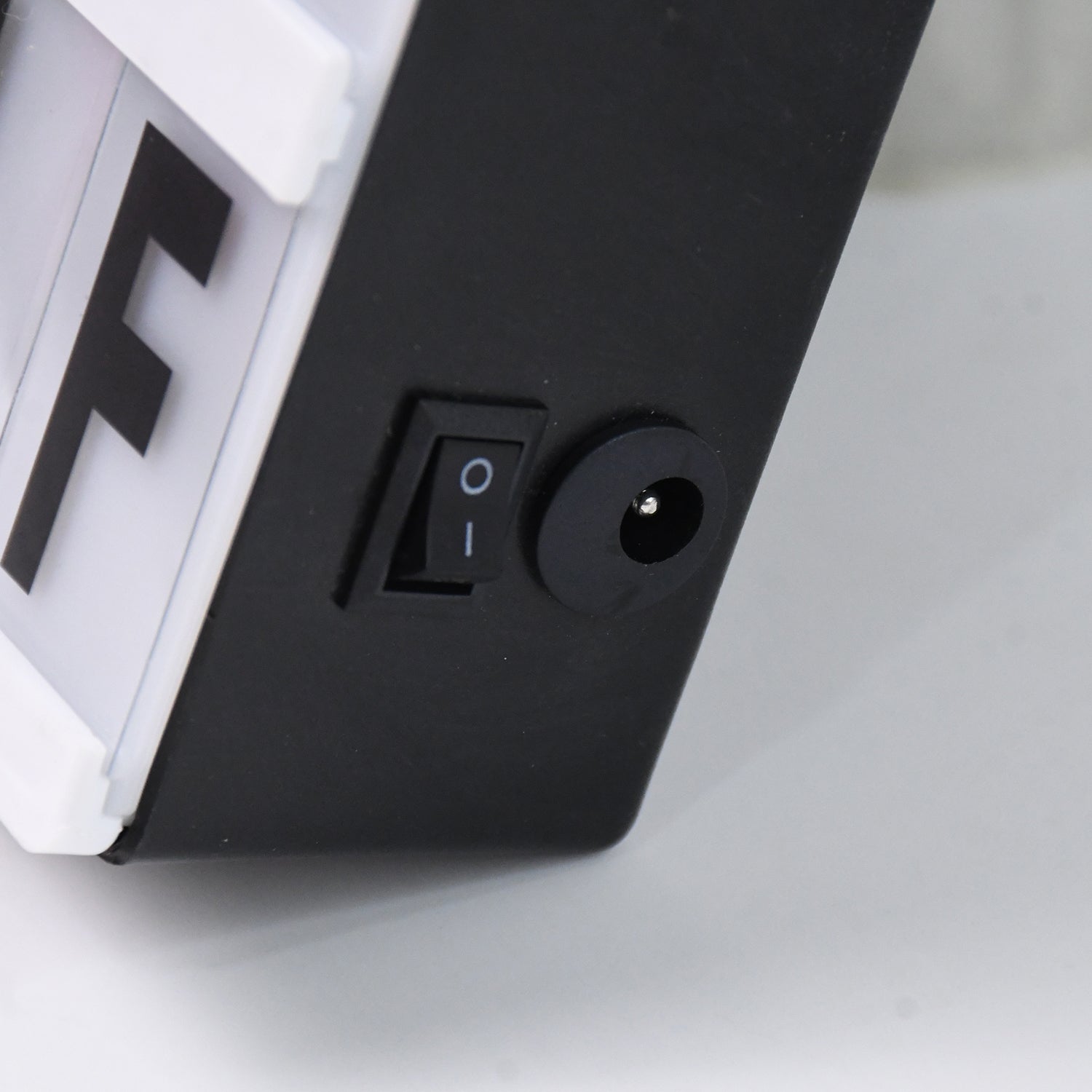 Close-up of the magnetic letter box with various characters and emojis, ready for customisation.
