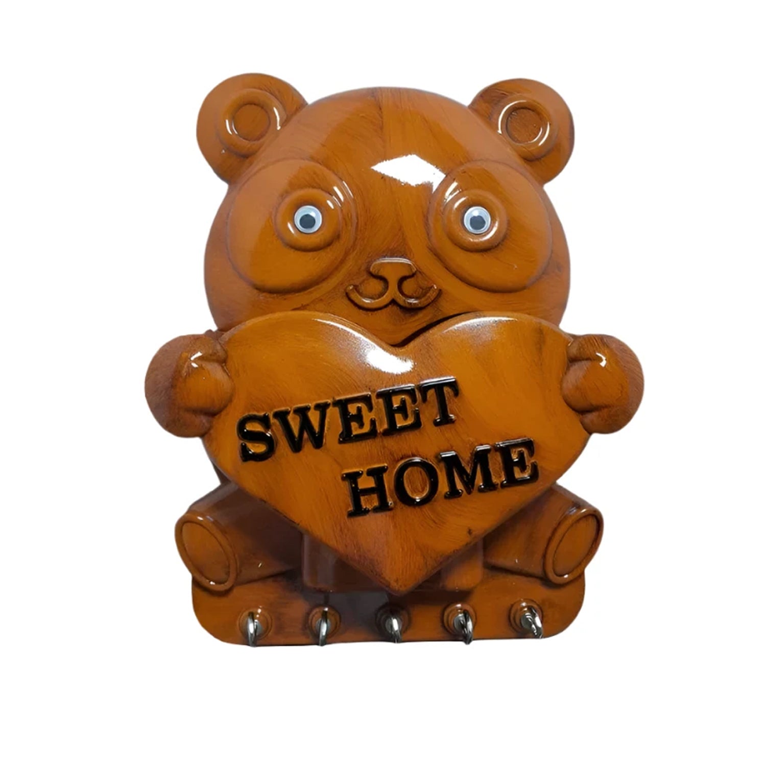 Panda Key Holder displayed on a wall, adding a charming touch to home decor.