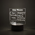 Styleva 3D acrylic decorative lamp on a wooden desk, showcasing its warm glow.