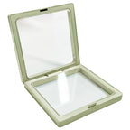 Stack of multiple Floating Jewelry Display Boxes, showing storage potential.