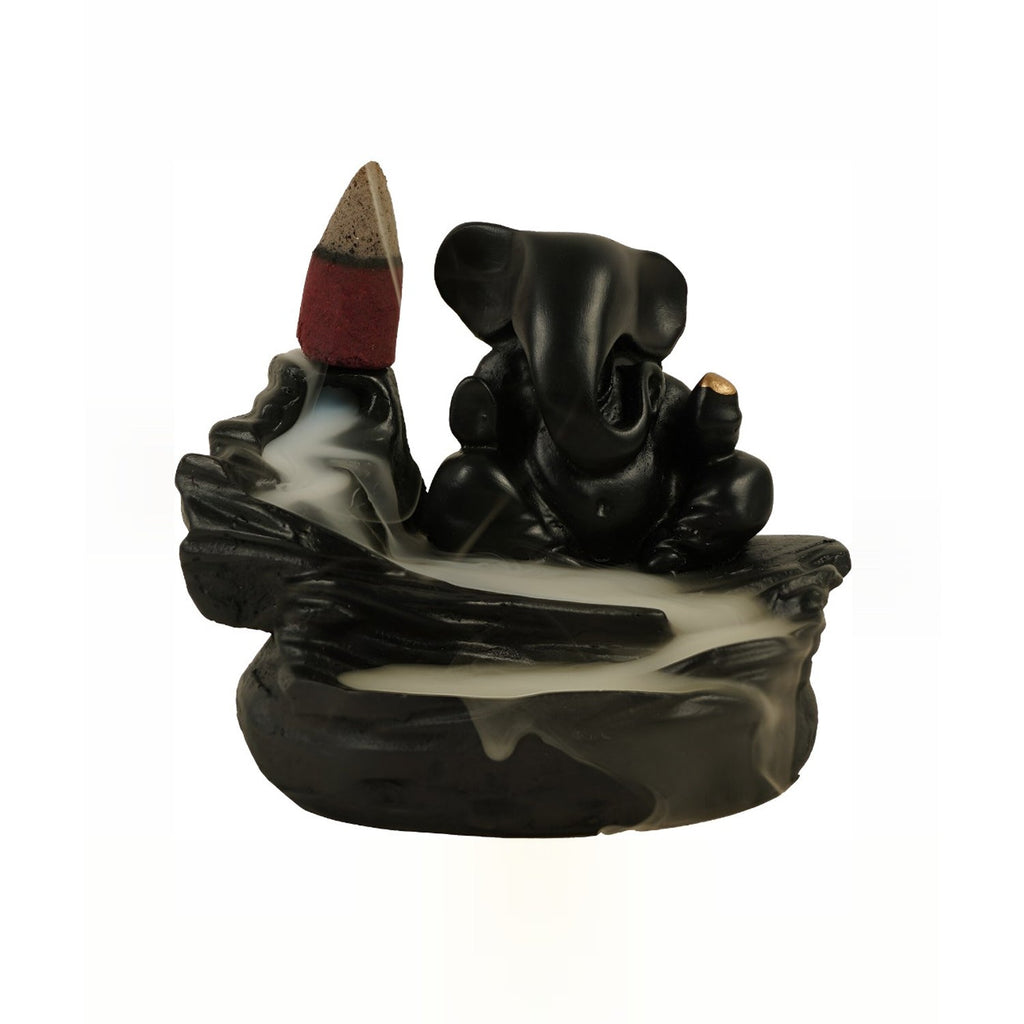 Meditating Ganesha Smoke Fountain, a spiritual and decorative accent.