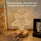 Cordless Crystal Diamond Lamp highlighting its convenient USB charging port.