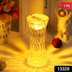 Close-up of the textured plastic lampshade of the Crystal Night Light.