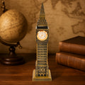 Front view of Big Ben miniature metal statue showcasing detailed London clock tower design