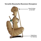 Rajasthani Moustache Musicians – Hand-Painted Decorative Showpiece Set of 4 Musical Statues