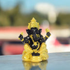 Divine Lord Ganesha Idol Dashboard Showpiece | 5-Inch Auspicious Statue for Car, Home Temple