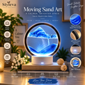 Moving Sand Art Picture with 5-Color LED Light | 3D Liquid Motion Décor for Home & Office