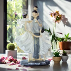 Elegant Family Couple Showpiece – Romantic Polyresin Statue for Home Décor & Anniversary Gift