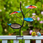 Metal Bird House Nest for Outdoor Garden Hanging Decor | Weather Resistant Bird Nest Box with Hook Chain for Sparrow