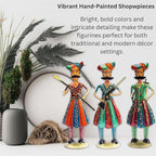 Maratha Warrior Showpiece Set of 3 – Premium Iron Tabletop Figurines, Indian Traditional Cultural Décor for Housewarming
