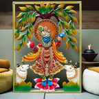 Lord Shrinathji Iron Metal Wall Décor (24x18in)