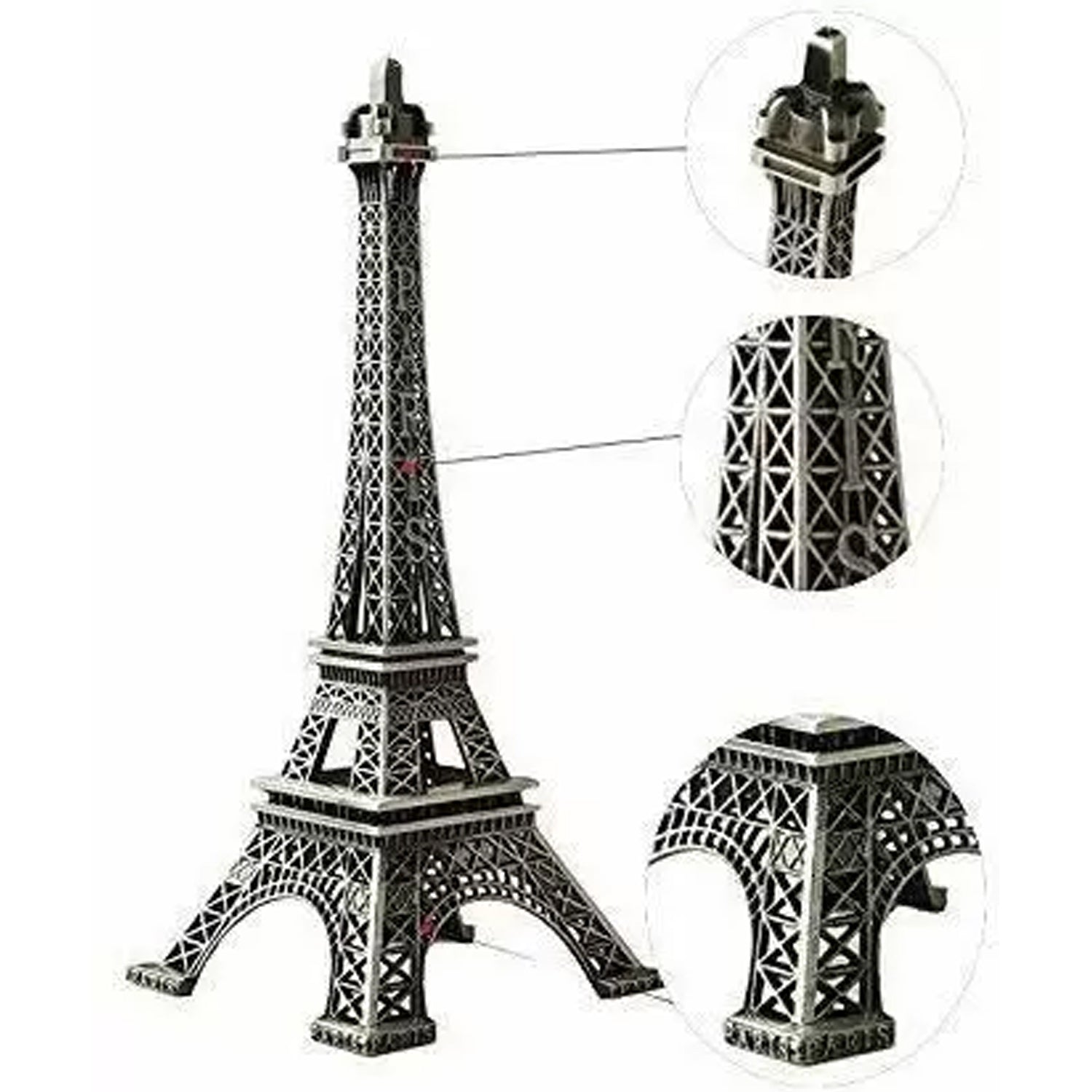 Eiffel Tower metal decorative statue, perfect for office or home decor.