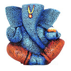 Ganesha Idol Shree Gajanand Ganpati Murti 6 inch Vinayak Poly Fibre Resin Statue for Home Temple, Living Room Decor