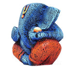 Ganesha Idol Shree Gajanand Ganpati Murti 6 inch Vinayak Poly Fibre Resin Statue for Home Temple, Living Room Decor