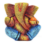 Ganesha Idol Shree Gajanand Ganpati Murti 6 inch Vinayak Poly Fibre Resin Statue for Home Temple, Living Room Decor