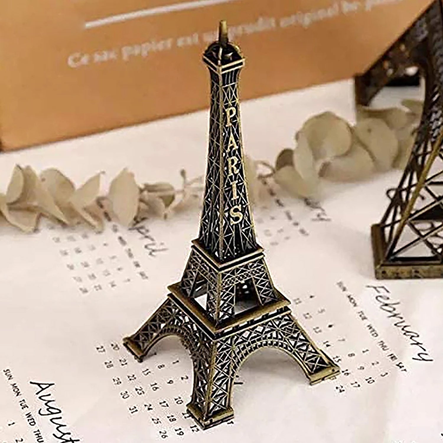 The Eiffel Tower showpiece displayed as a stylish home decor accent.
