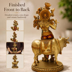 Govinda Gopala Statue, Lord Krishna and Cow Idol Showpiece