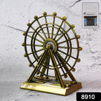 Creative metal wheel tower ornament enhancing desktop decor