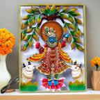 Lord Shrinathji Iron Metal Wall Décor (24x18in)