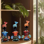 Rajasthani Musicians Showpiece Set of 3 Tribal Musicians Iron Statue Table Decoration Item for Living Room, Home