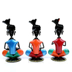 Rajasthani Musicians Showpiece Set of 3 Tribal Musicians Iron Statue Table Decoration Item for Living Room, Home