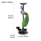 Illuminate Your Space with Elegant Tealight Candle Holder – Decorative Peacock Four Candle Holder (Design 1)