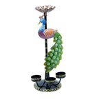 Illuminate Your Space with Elegant Tealight Candle Holder – Decorative Peacock Four Candle Holder (Design 1)