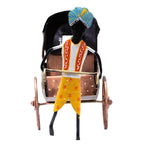 Handcrafted Iron Rickshaw Showpiece – Vintage Tabletop Rajasthani Hand Painted Decor for Home and Office