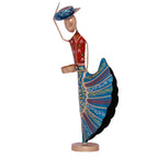 Colorful Dancers Iron Showpiece with Tealight Candle Holder – Decorative Figurine for Home