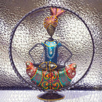 Ethnic Rajasthani Musicians Figurine Set – Iron Hand-Painted Home Decor – Ideal for Wedding