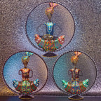 Ethnic Rajasthani Musicians Figurine Set – Iron Hand-Painted Home Decor – Ideal for Wedding