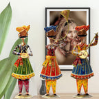 Exquisite Handcrafted Rajasthani Band Baja Baraat Metal Showpieces