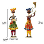 Exquisite Handcrafted Rajasthani Band Baja Baraat Metal Showpieces