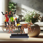 Handcrafted Ethnic Tribal Bullock Cart Showpiece – 17x12 Inch Tribal Home Décor with Wooden Base for Housewarming
