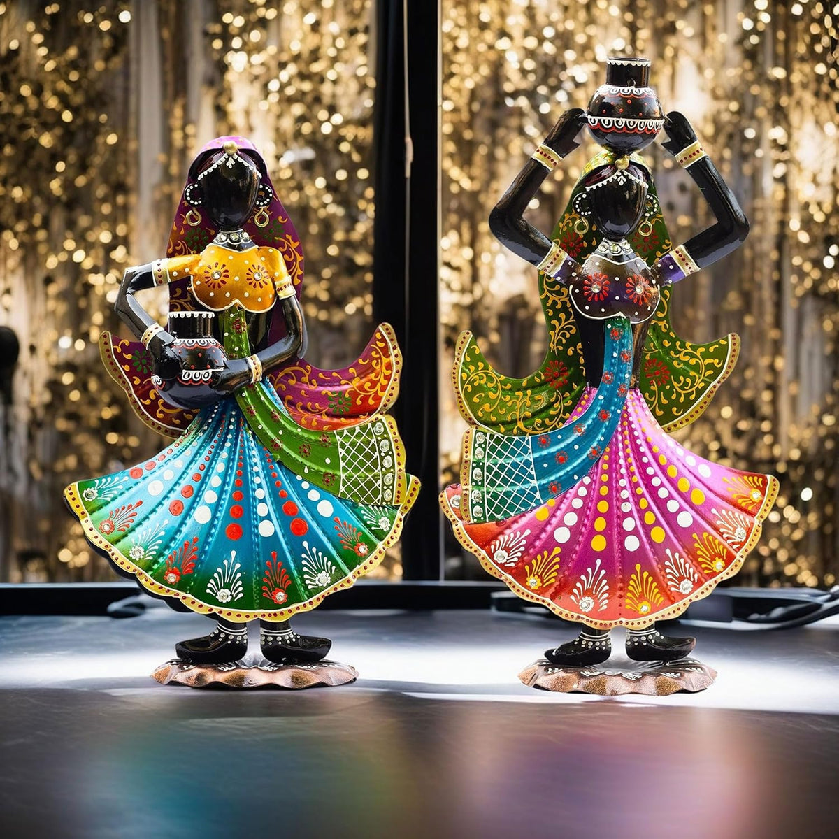 Handcrafted Rajasthani Ethnic Village Girl Dolls Figurine