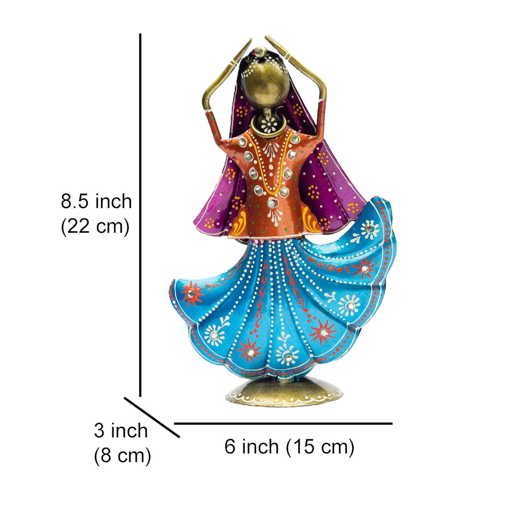 Set of 3 Metal Figurine Dancers Home Decor Item for Living Room, Bedroom