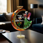 Elegant Angel Tealight Candle Holder. Decorative Two Candle Handmade Iron Showpiece for Living Room, Table, Patio
