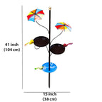 Outdoor Bird Feeder with Water Bowl & Two Seed Trays