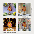 Auspicious Ganpati Tealight Candle Holder (14x6 Inch), Lord Ganesha Four Candle Metal Showpiece for Spiritual Décor