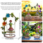 Sawan ke Jhule Handcrafted Metal Showpiece Set for Home Decor | Ethnic Iron Women Figurines with Floral Arch for Living