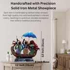 Iron Kewat Showpiece, Ramcharitmanas Inspired Spiritual Table Decor, Mythology Figurine Devotional Gift for Living Room