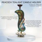 Handcrafted Peacock Tealight Candle Holder