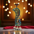 Handcrafted Peacock Tealight Candle Holder – Iron Tabletop Showpiece for Home Decor & Office | 17 Inch T-Light for Diwali Navratri Festival Gift