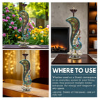 Handcrafted Peacock Tealight Candle Holder
