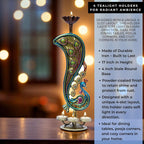 Handcrafted Peacock Tealight Candle Holder
